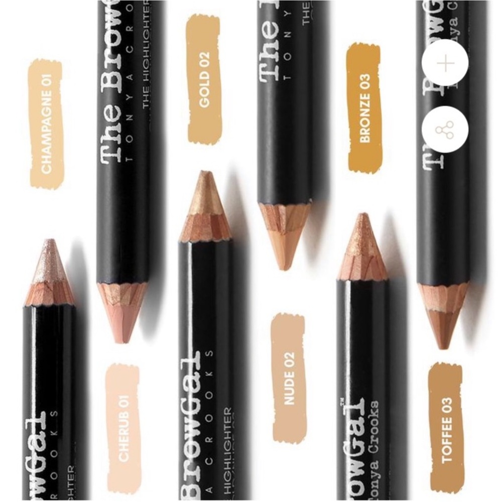 NIB The BrowGal Highlighter Pencil Gold/Nude